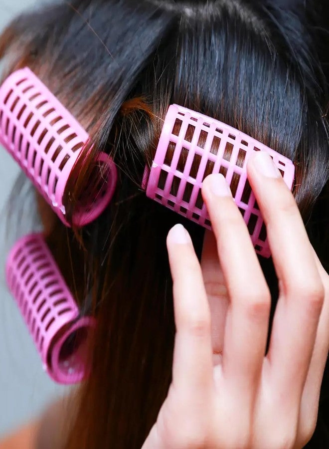 Coufce 36 Pieces Self Grip Plastic Hair Roller Set, 5 Sizes Curlers Snap on Hair Curlers Set for Short Long Hair - Image 5